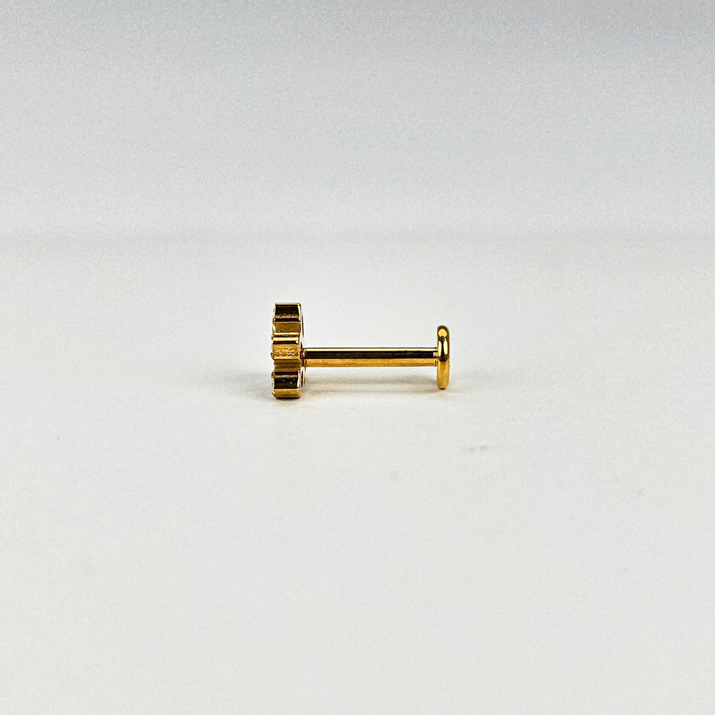 Plume | G23 Titanium Flat Back Stud