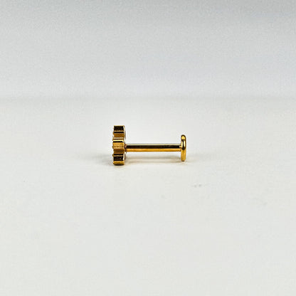 Plume | G23 Titanium Flat Back Stud