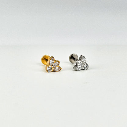 Plume | G23 Titanium Flat Back Stud