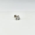 Plume | G23 Titanium Flat Back Stud