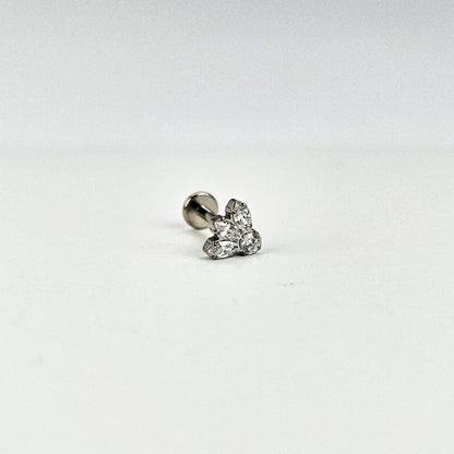 Plume | G23 Titanium Flat Back Stud