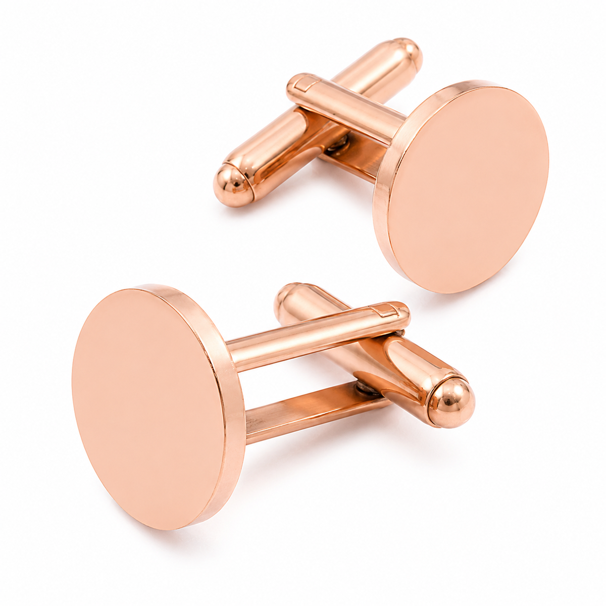 Round Engraved Cufflinks