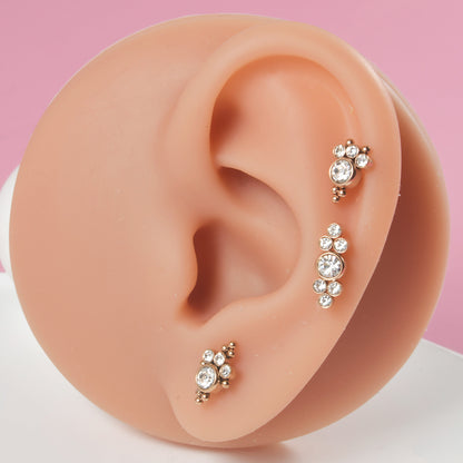 Ethereal Rose Gold | Stainless Steel Flat Back Stud