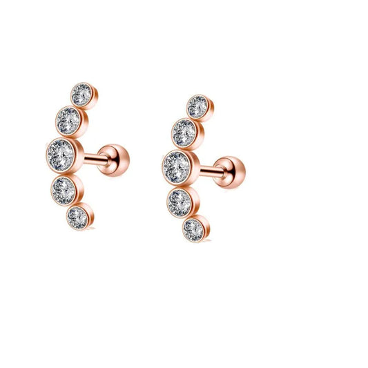 Iluminate Rose Gold | Stainless Steel Screw Ball Stud