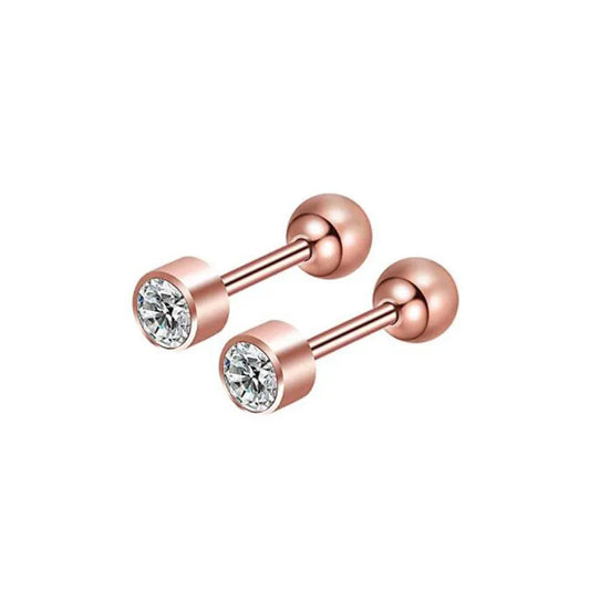 Prima Rose Gold | Stainless Steel Screw Ball Stud