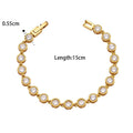Round Bezel Tennis Bracelet