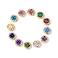 Round Birthstone Slider Charm