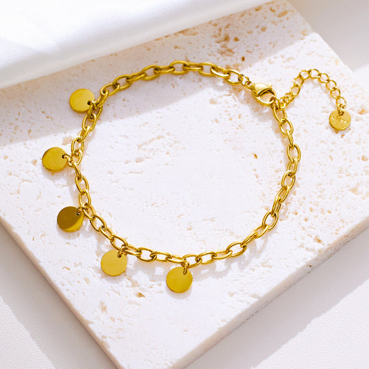 Round Disc Bracelet