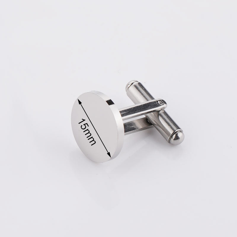 Round Engraved Cufflinks