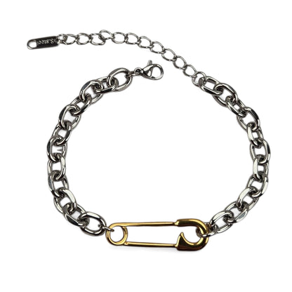 Customisable Safety Pin Bracelet