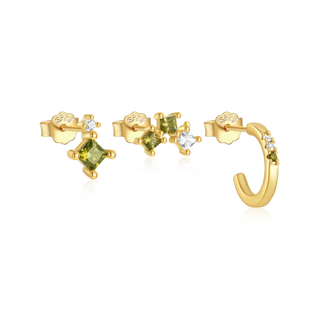 Sage Sterling Silver Earring Set