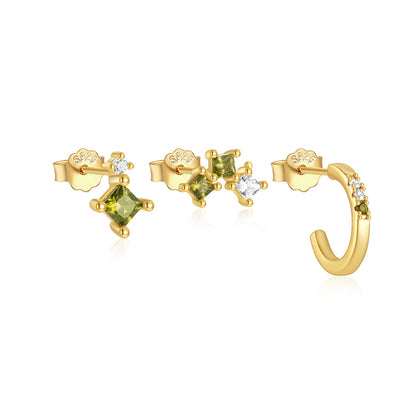 Sage Sterling Silver Earring Set