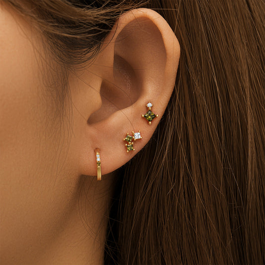 Sage Sterling Silver Earring Set