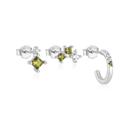 Sage Sterling Silver Earring Set