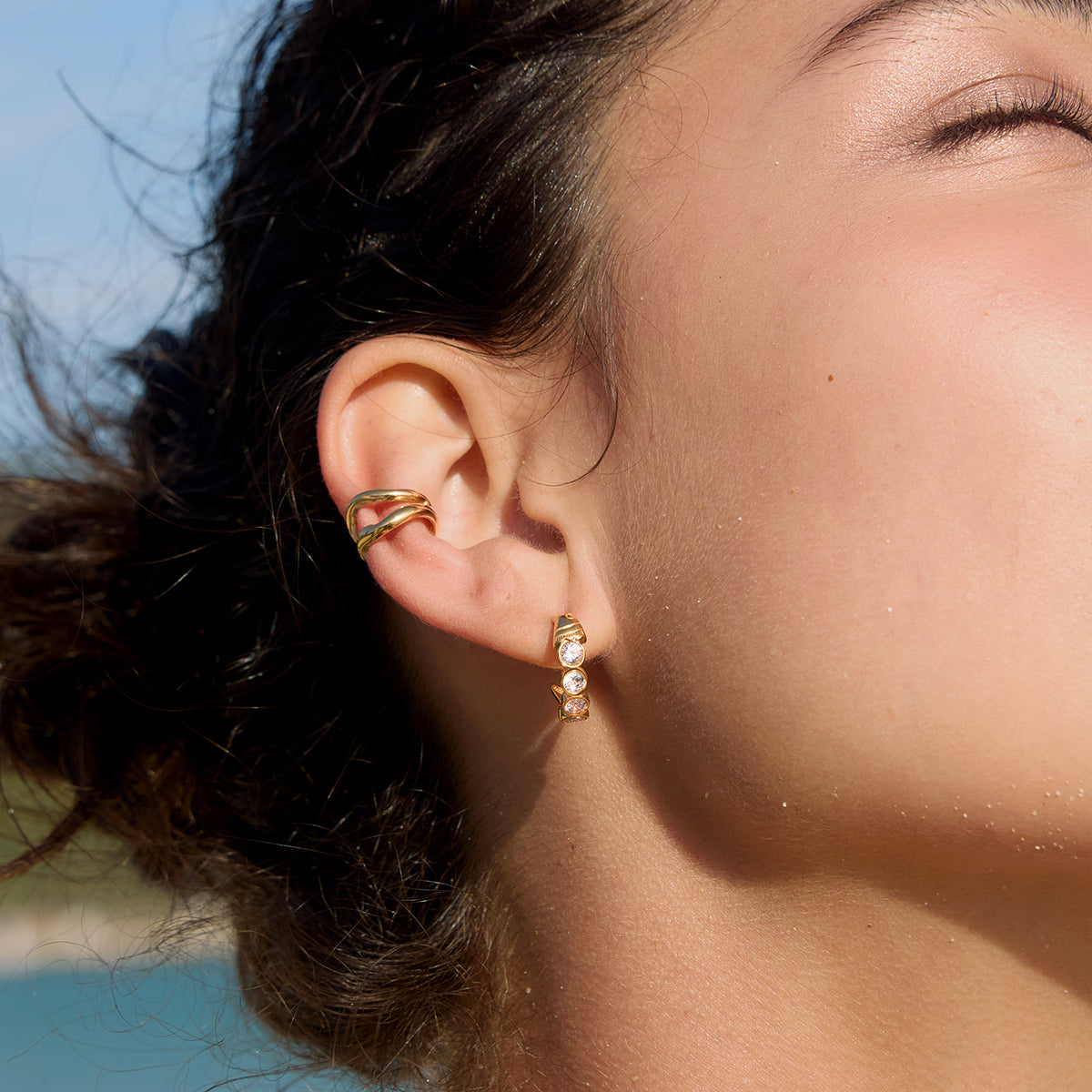 Sardine Hoop Earrings