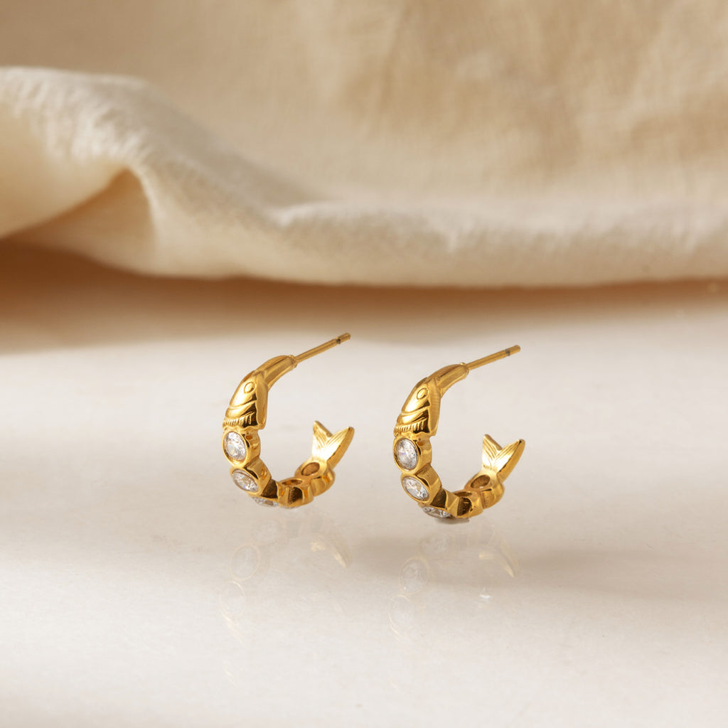 Sardine Hoop Earrings