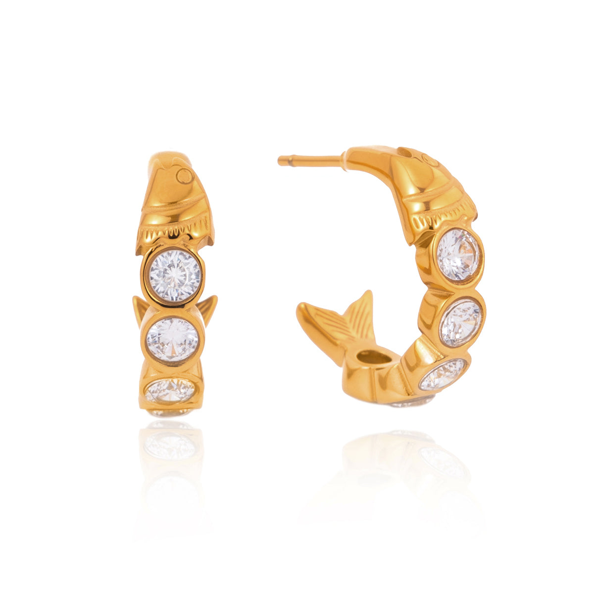 Sardine Hoop Earrings