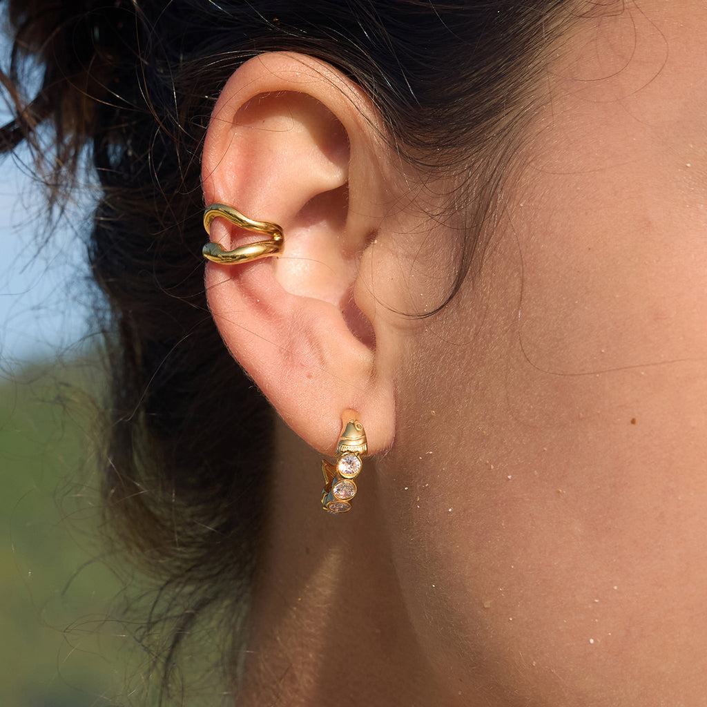 Sardine Hoop Earrings