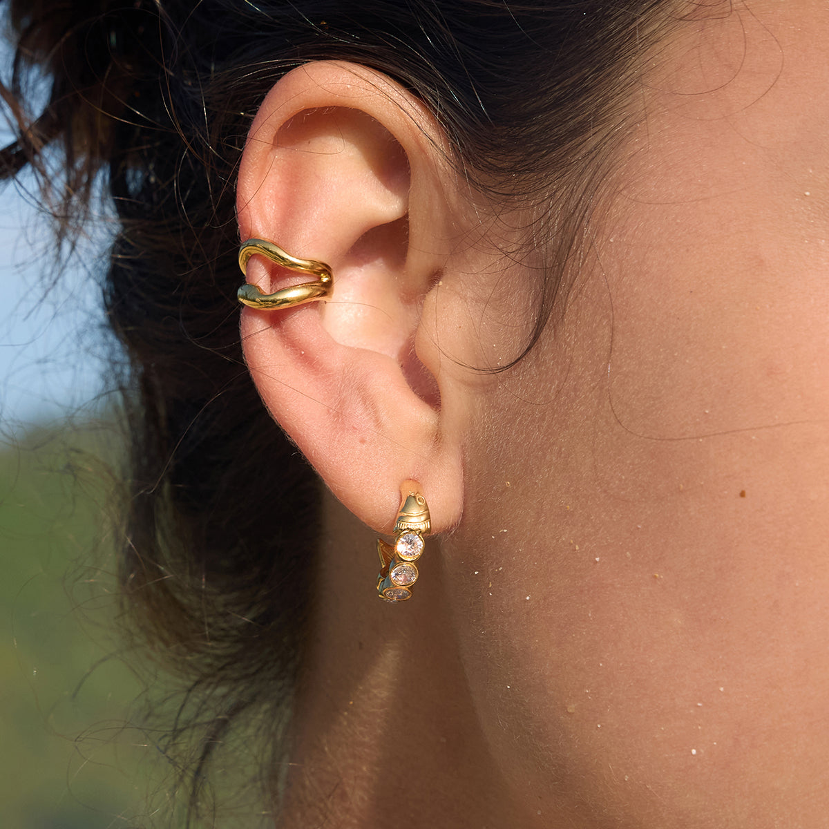 Sardine Hoop Earrings