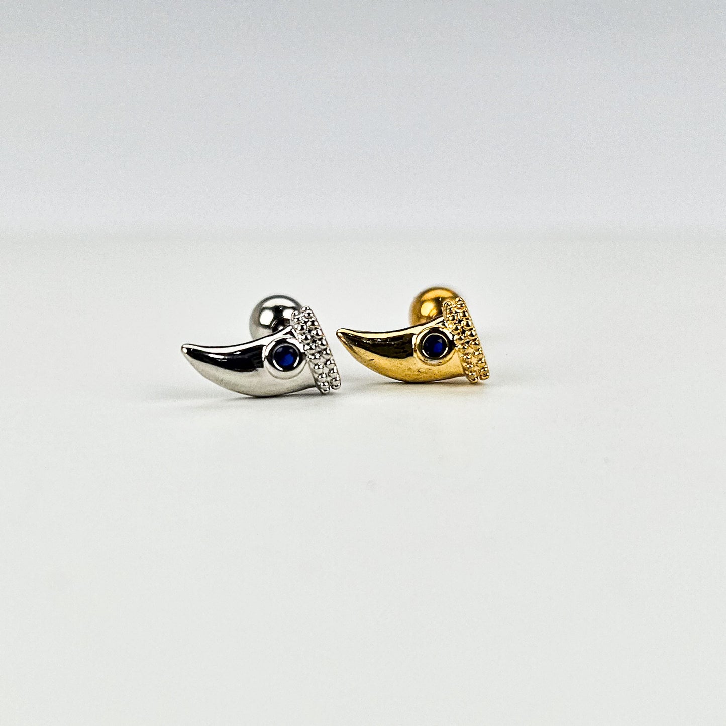 Shark Tooth | Stainless Steel Screw Ball Stud