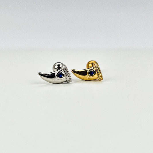 Shark Tooth | Stainless Steel Screw Ball Stud