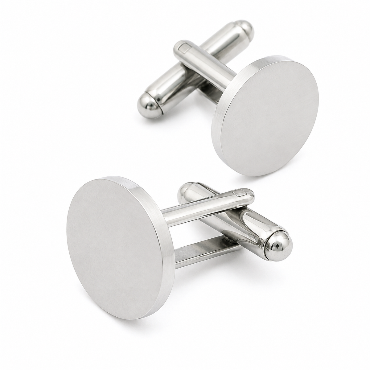 Round Engraved Cufflinks