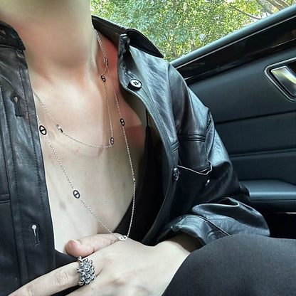 Skinny Mariner Link Long Necklace