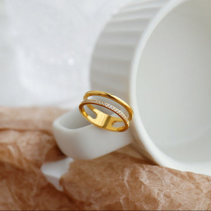 Split Micropavé Ring