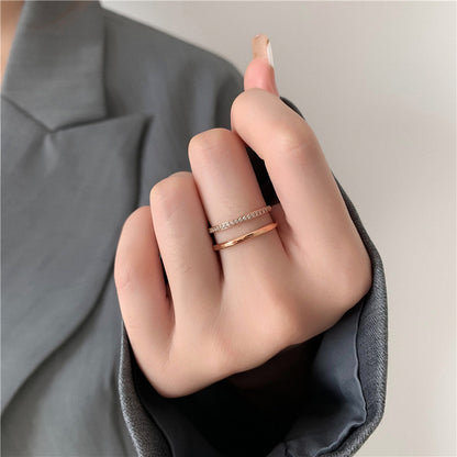 Split Micropavé Ring