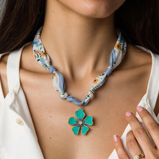 Spring Silk Necklace