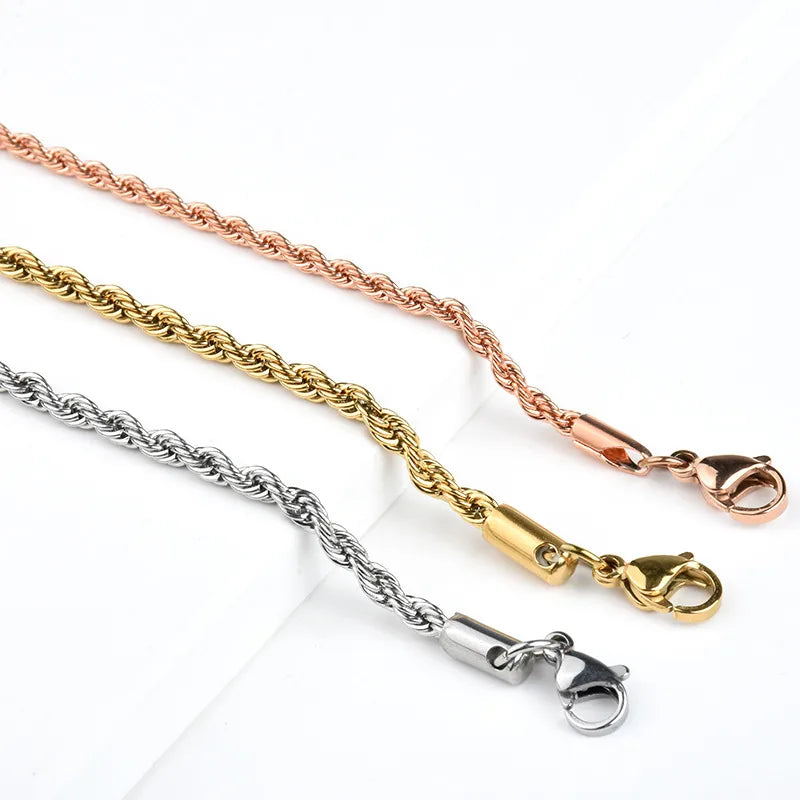 45cm Twisted Chain Necklace