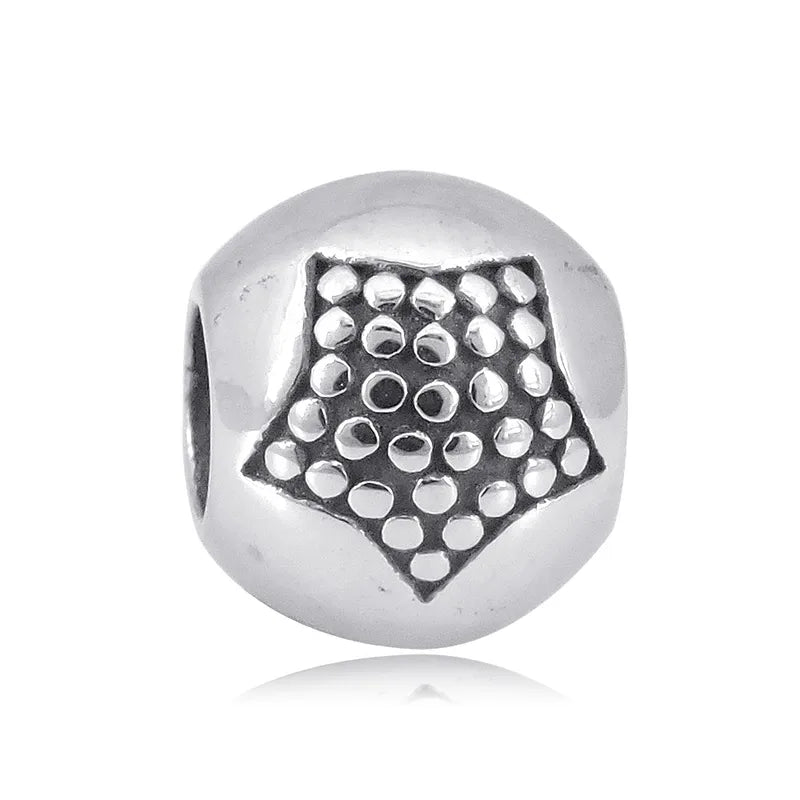 Star Round Bead Bracelet Charm