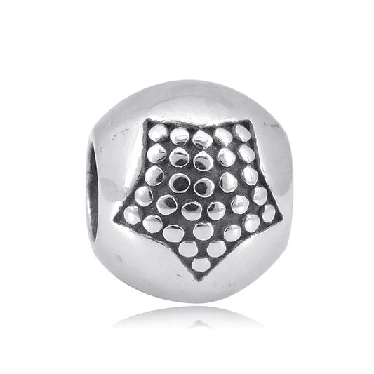 Star Round Bead Bracelet Charm