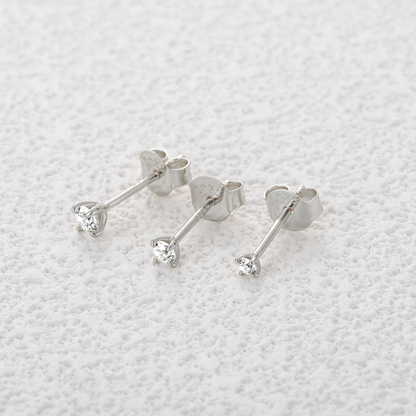 6-Piece Moissanite Stud Set in Sterling Silver