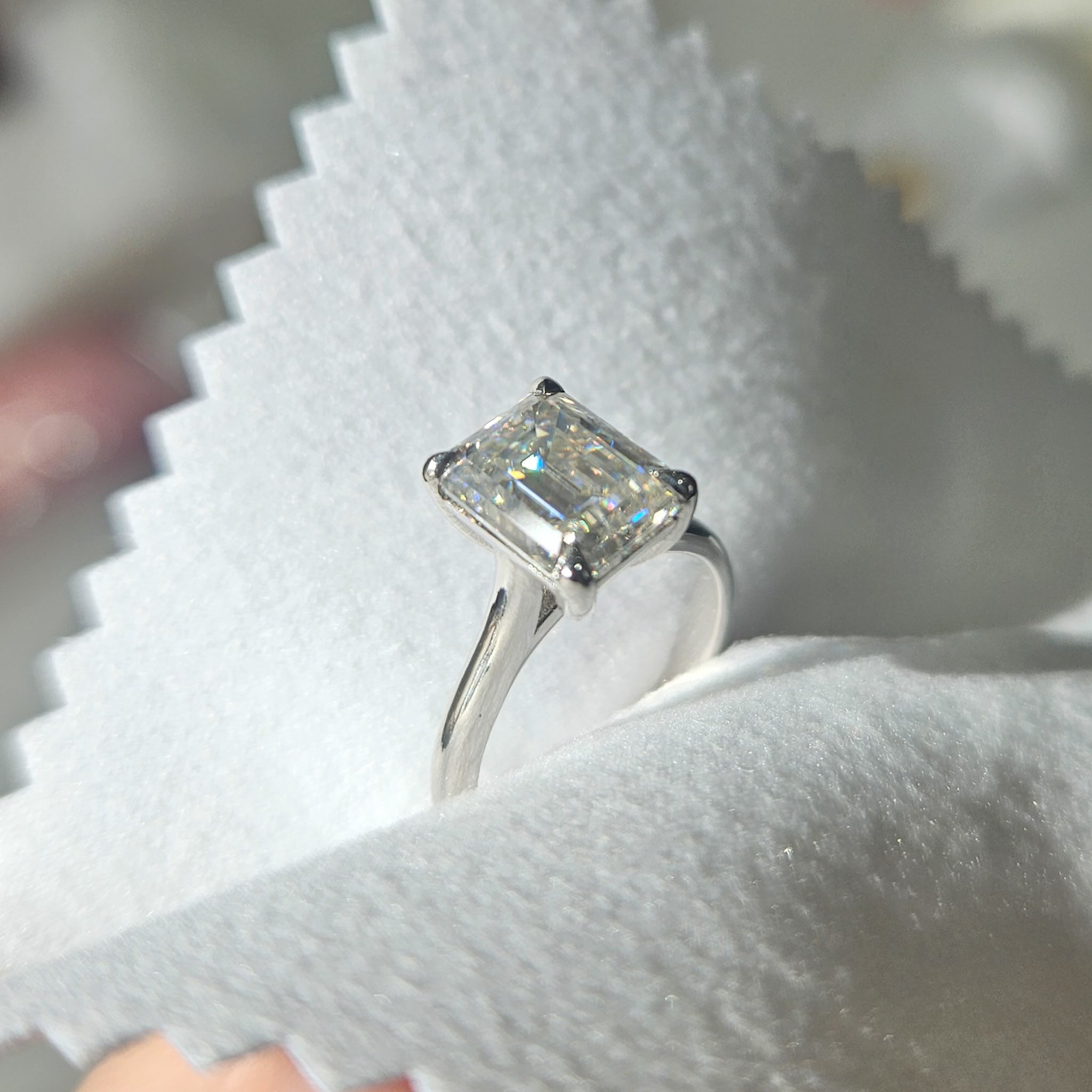 Classic Emerald Cut Solitaire Ring