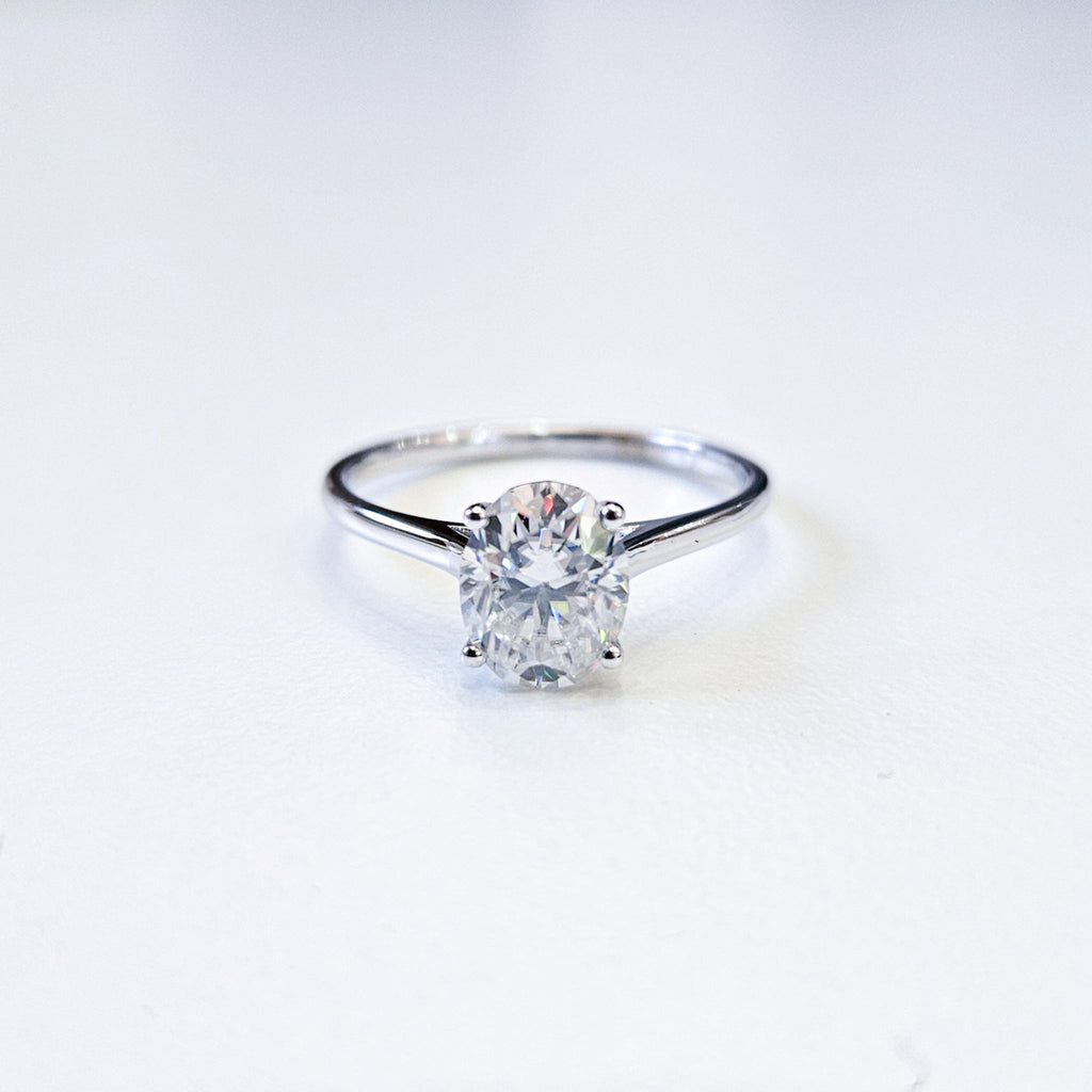Classic Oval Solitaire Ring