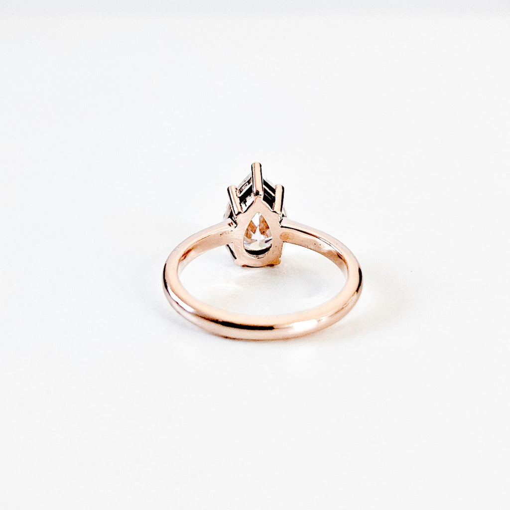 Classic Pear Cut Solitaire Ring