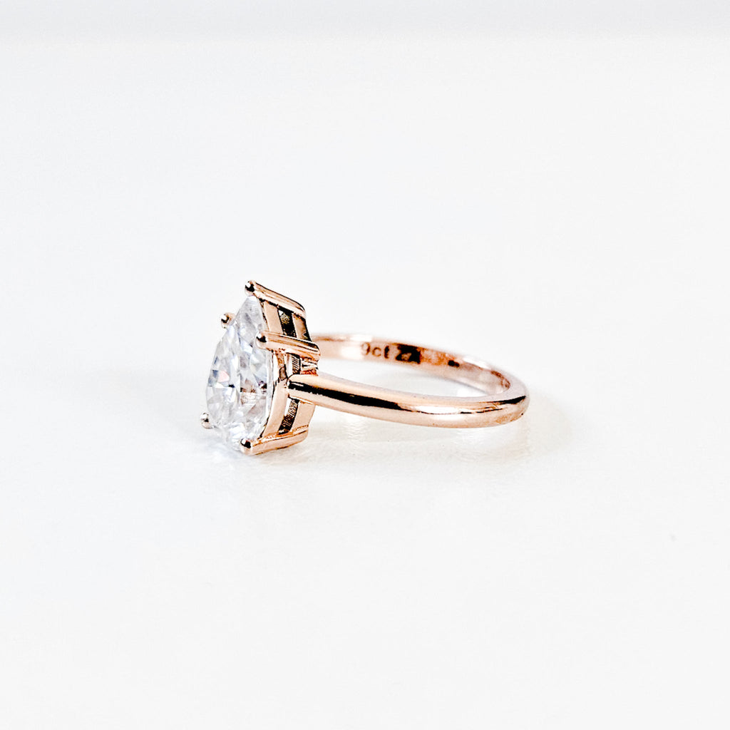 Classic Pear Cut Solitaire Ring