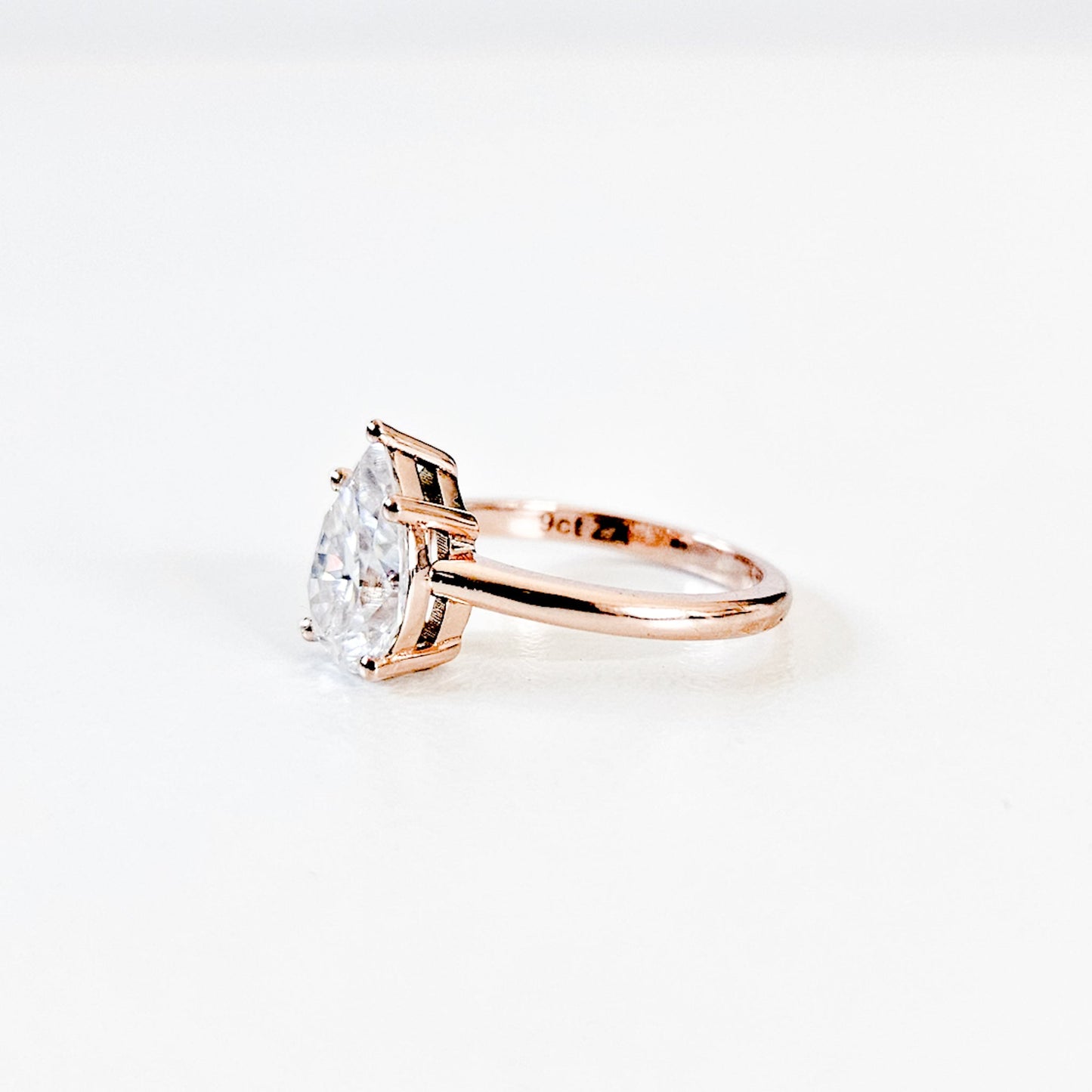 Classic Pear Cut Solitaire Ring