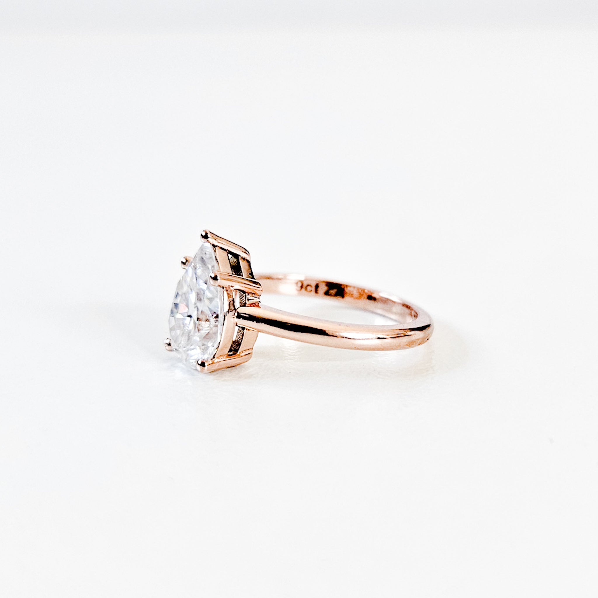 Classic Pear Cut Solitaire Ring