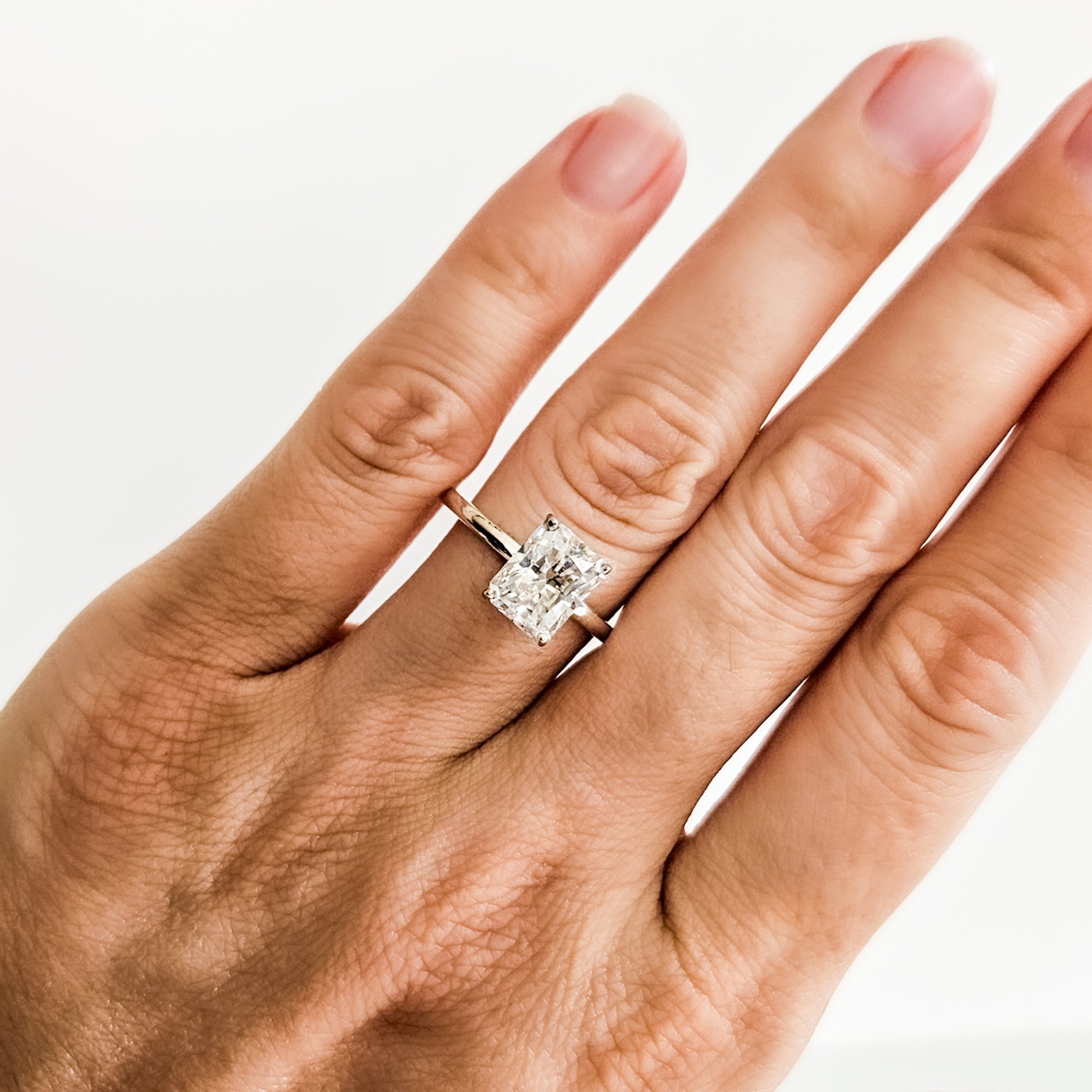 Classic Radiant Cut Solitaire Ring