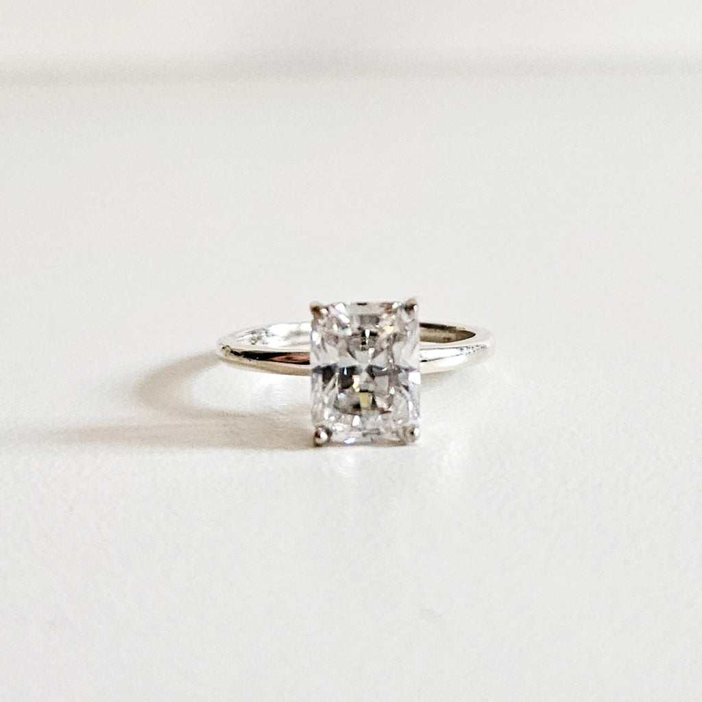 Classic Radiant Cut Solitaire Ring