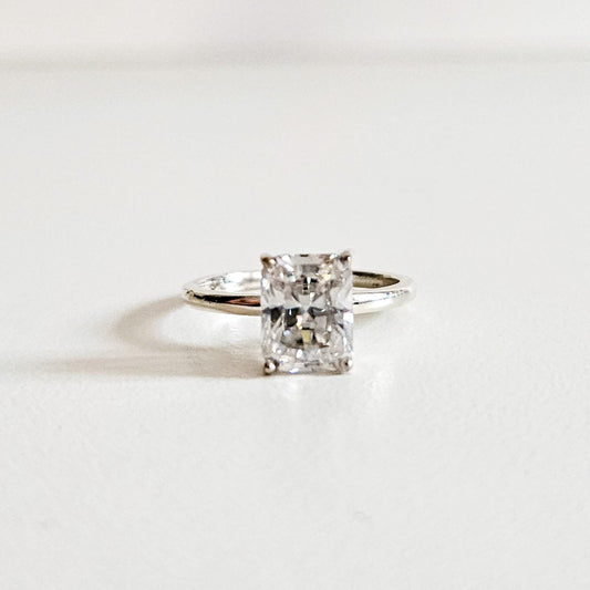Classic Radiant Cut Solitaire Ring