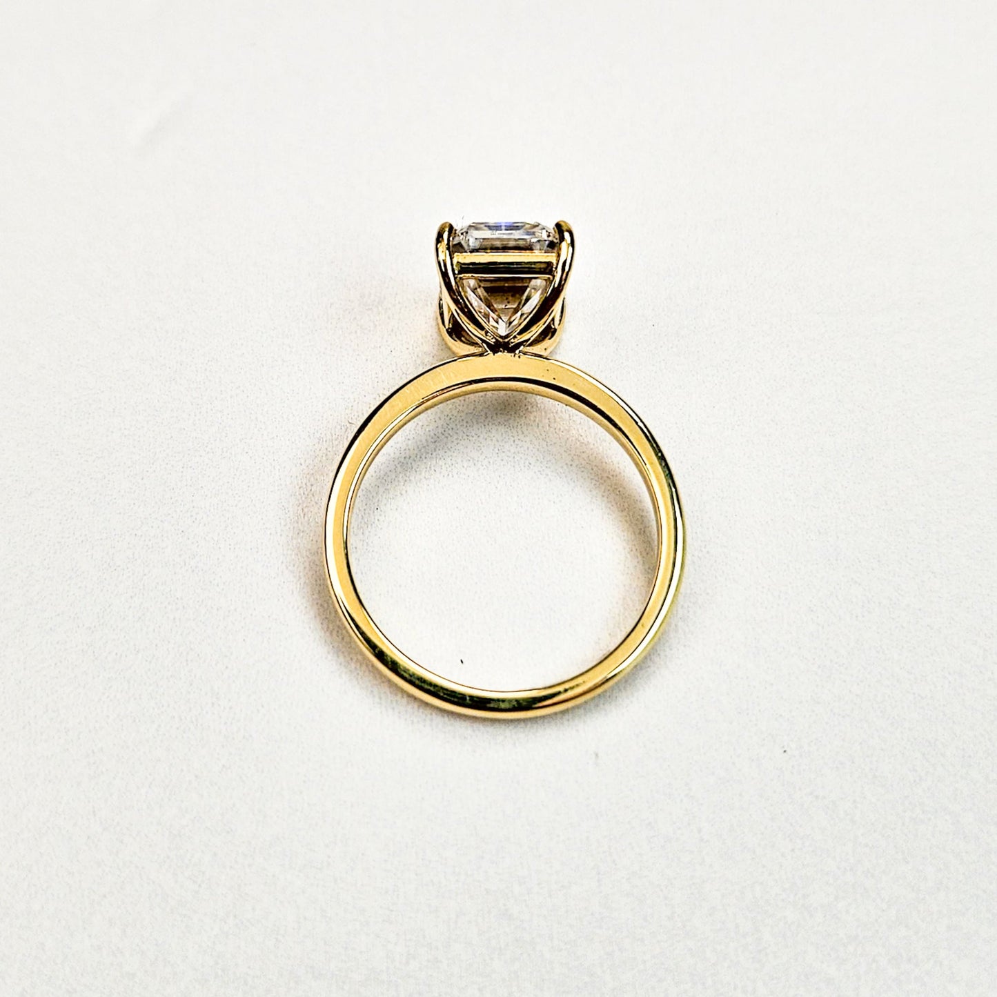 Large Emerald Cut Solitaire Ring