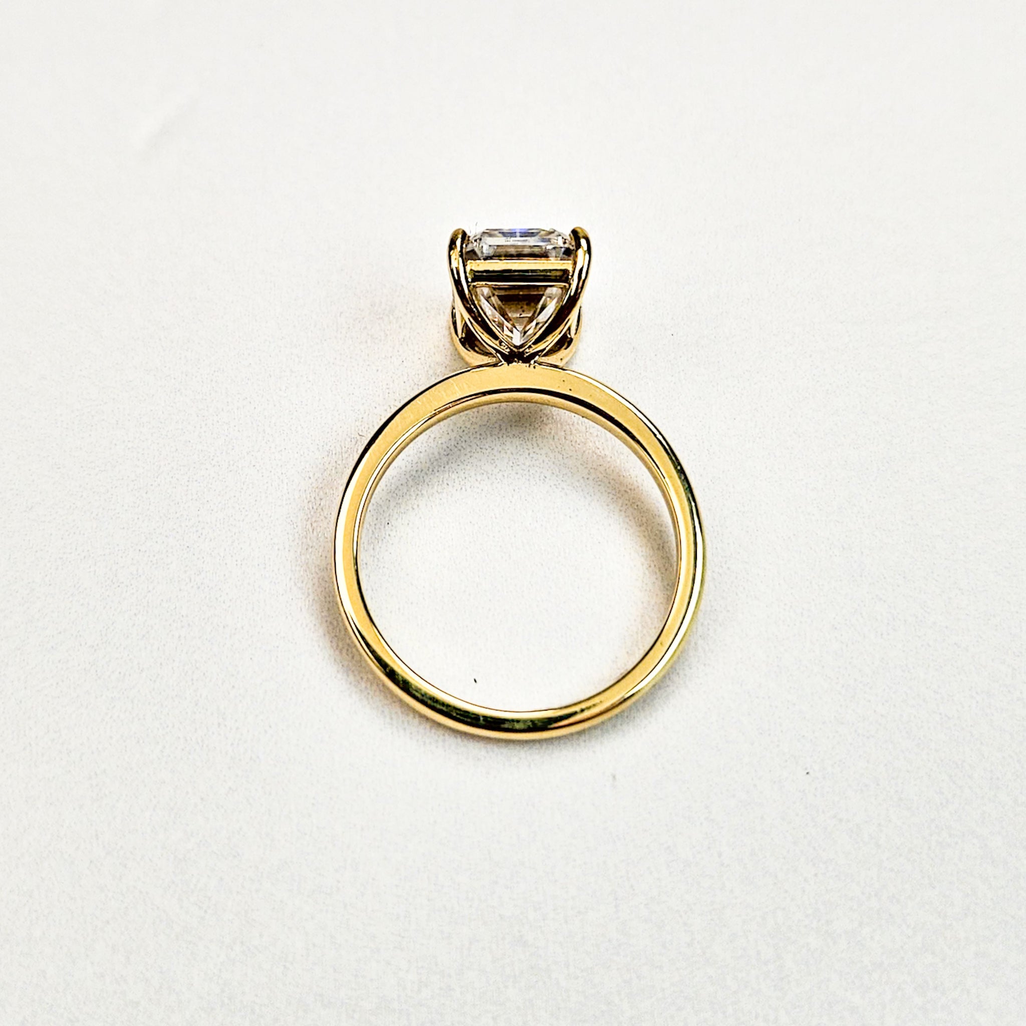 Large Emerald Cut Solitaire Ring
