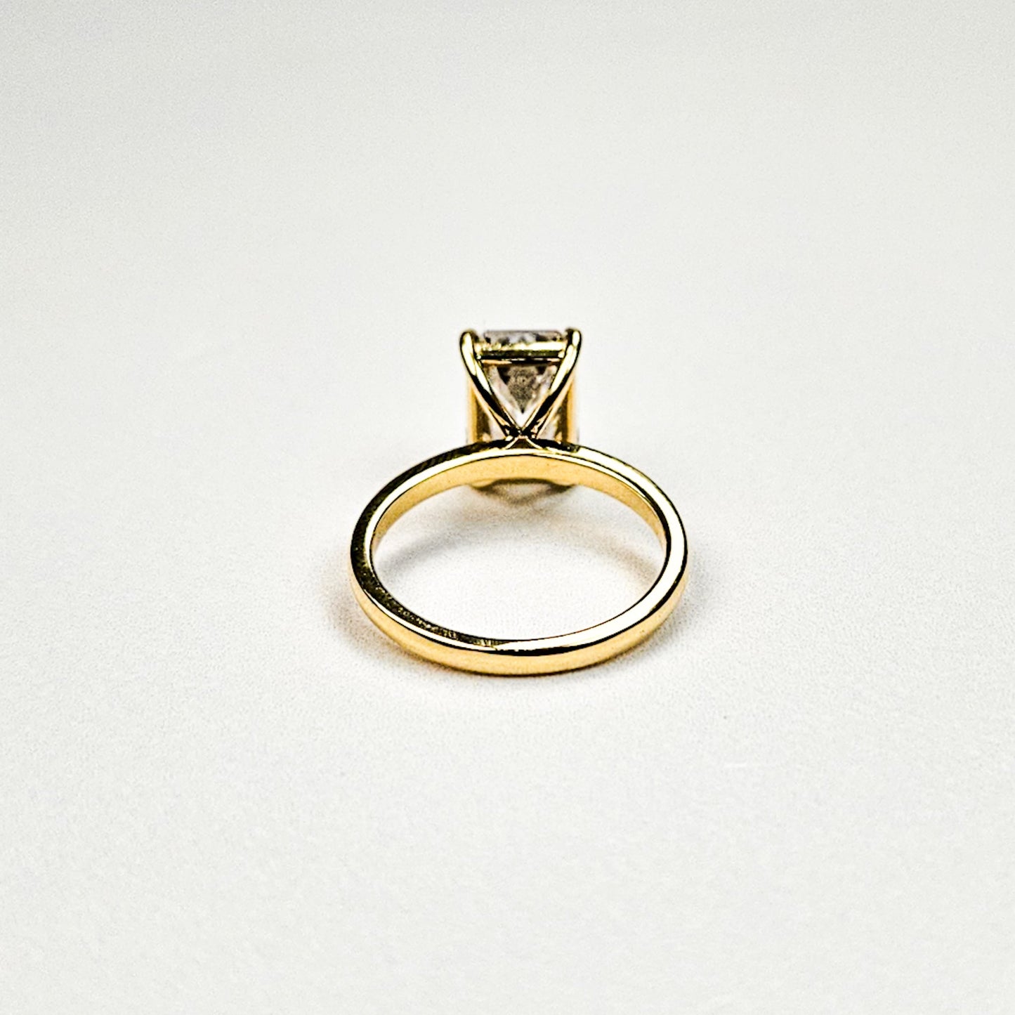 Large Emerald Cut Solitaire Ring