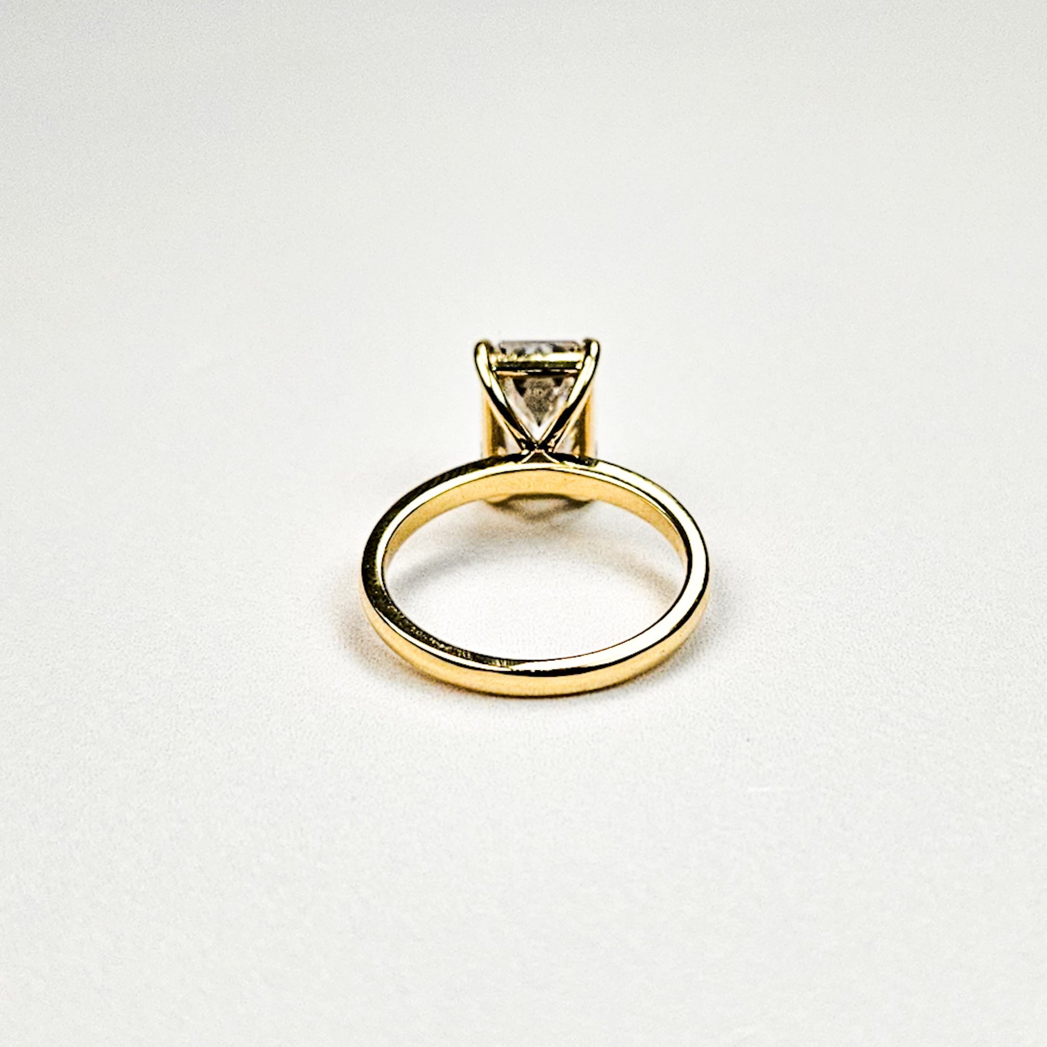 Large Emerald Cut Solitaire Ring