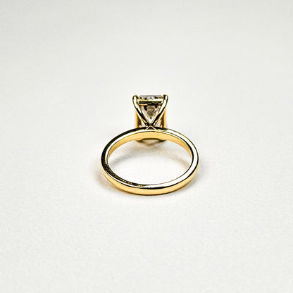 Large Emerald Cut Solitaire Ring
