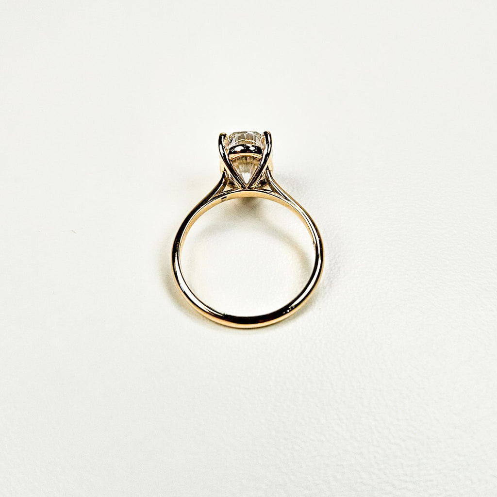 Large Oval Solitaire Ring