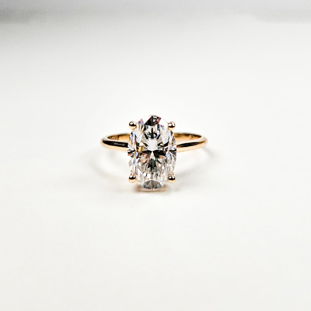 Large Oval Solitaire Ring
